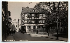 c1920 FRIAR HOUSE RESTAURANT CAFE BENE'T ST CAMBRIDGE RPPC POSTCARD P1667