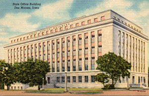 Iowa Des Moines State Office Building Curteich