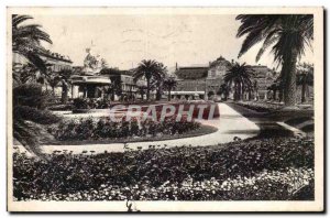 Nice - Albert I Gardens & Casino Old Postcard