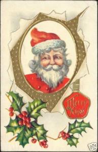 Father Christmas, Santa, Kerstman (1909) Embossed