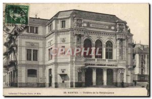 Old Postcard Nantes Theater of the Renaissance