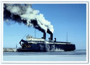 c1960 Mackinac Transportation Co. S.S. Chief Wawatam Steamer Michigan Postcard