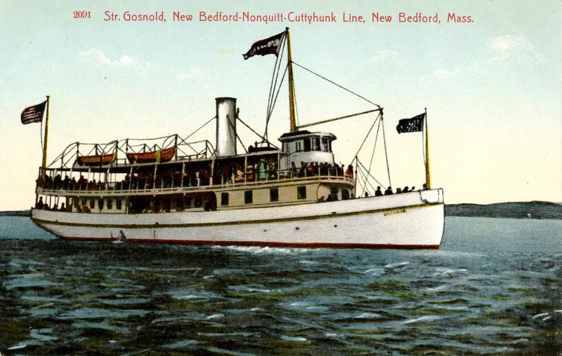 MA - New Bedford. Steamer Gosnold, New Bedford-Nonquitt-Cuttyhunk Line