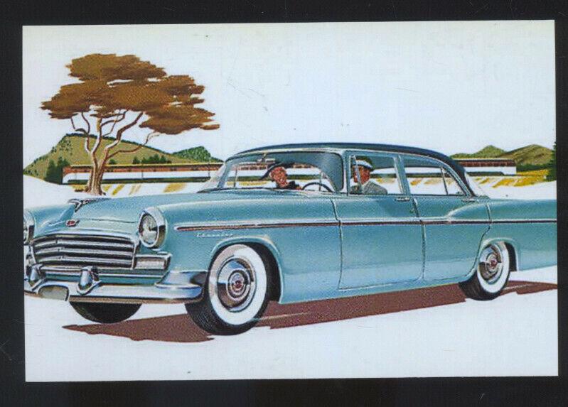 1956 CHRYSLER WINDSOR WINDSOR CAR DEALER ADVERTISING POSTCARD '56 MOPAR