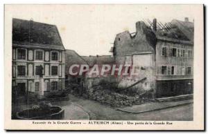 Altkirch - Part of the Grande Rue - Old Postcard