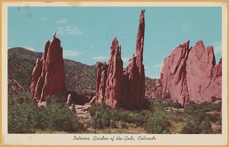 Colorado Springs, Colo., Interior, Garden of the Gods - 1968