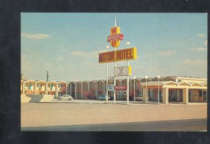 HOLBROOK ARIZONA ROUTE 66 WHITING BROS. MOTEL VINTAGE ADVERTISING POSTCARD