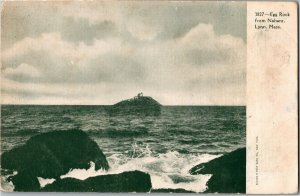 Egg Rock from Nahant, Lynn, MA Undivided Back Vintage Postcard W38