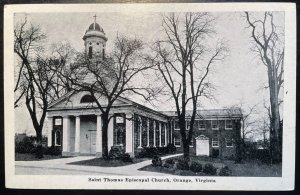 Vintage Postcard 1952 Saint Thomas Episcopal Church, Orange, Virginia