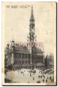 Old Postcard Brussels City Hotel