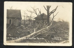 RPPC OMAHA NEBRASKA 1913 TORNADO DAMAGE RUINS OLSON REAL PHOTO POSTCARD