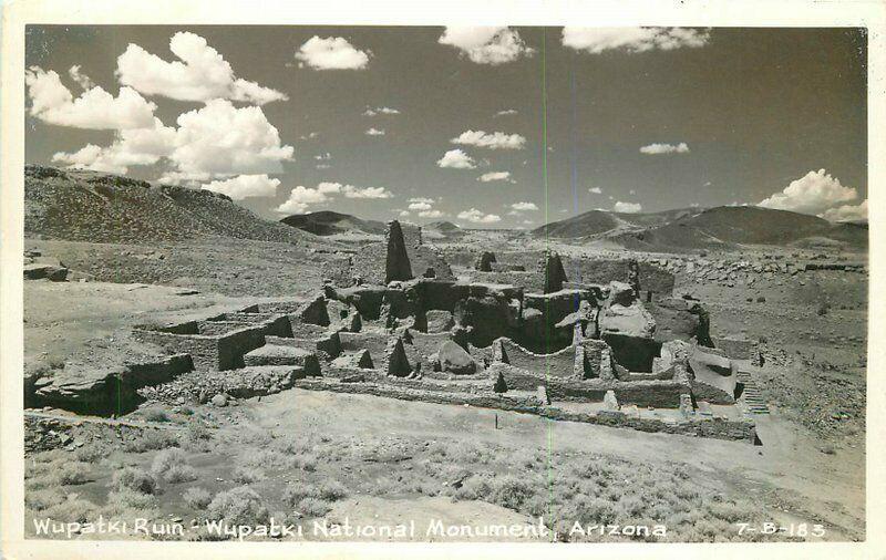 Arizona 1950s Wupatki Ruin National Park RPPC Photo Postcard 1978