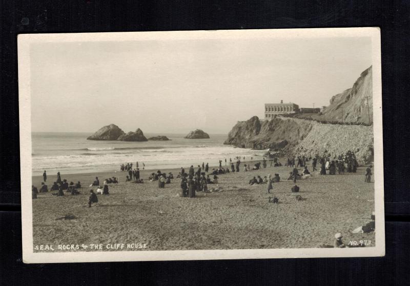 Mint RPPC Cliff House and Seal Rocks San Francisco California Postcard