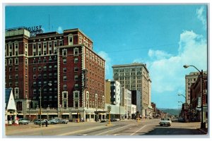 c1950's Broad Street Building Cars Chattanooga Tennessee TN Vintage Postcard 