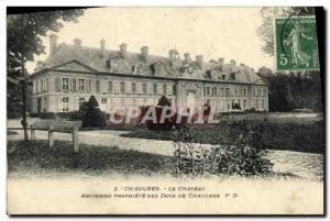 Old Postcard Chaulnes Le Chateau Old property of the Dukes of Chaulnes