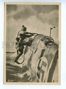 226121 WWII FINNISH PATRIOTIC WAR german plane postcard