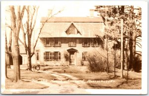 VINTAGE POSTCARD THE OLD MANSE AT CONCORD MASS REAL PHOTO DEFENDER 1920-1945