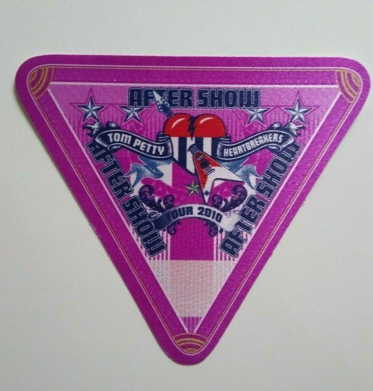 Tom Petty And The Heartbreakers Backstage Pass Original Rock Music 2010 Purple