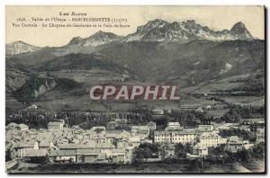 Old Postcard The Alps Vallee From & # 39Ubaye Barcelonnette Central View The ...