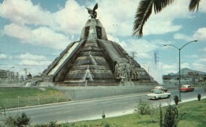 Vintage Postcard 1970 View of The Monument to the Race Mexico City MX