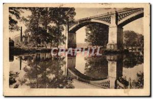 Old Postcard Moret sur Loing Viaduct Saint Mammes