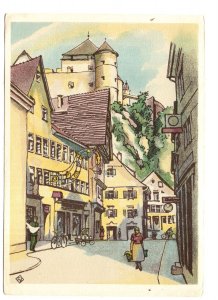 Castle, Heidenheim an der Brenz,  Germany, Watercolour