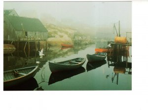 Large 5 X 7 inch Postcard, Boats Peggy's Cove Nova Scotia