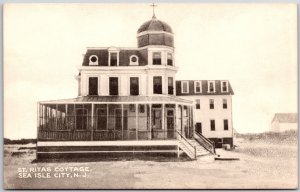 St. Rita's Cottage Sea Isle City New Jersey NJ Antique Building Postcard