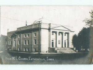 Pre-1920 rppc NICE VIEW Estherville Iowa IA i7972