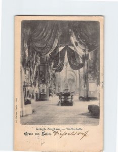 Postcard Waffenhalle Königl. Zeughaus Gruss aus Berlin Germany