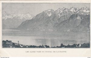 VAUD , Switzerland , 1901-07 ; Les Alpesvues du Signal de Lausanne