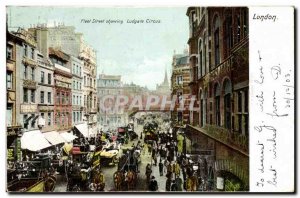 Great Britain Great Britain Old Postcard London Fleet Street showing Ludgate ...
