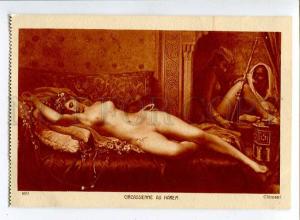 257253 NUDE SLAVE Opium HAREM by CLEMENT Vintage SALON #899 PC