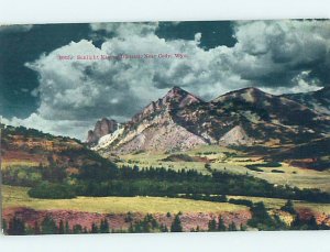 Divided-Back RUSTIC SCENE Cody Wyoming WY hk4061