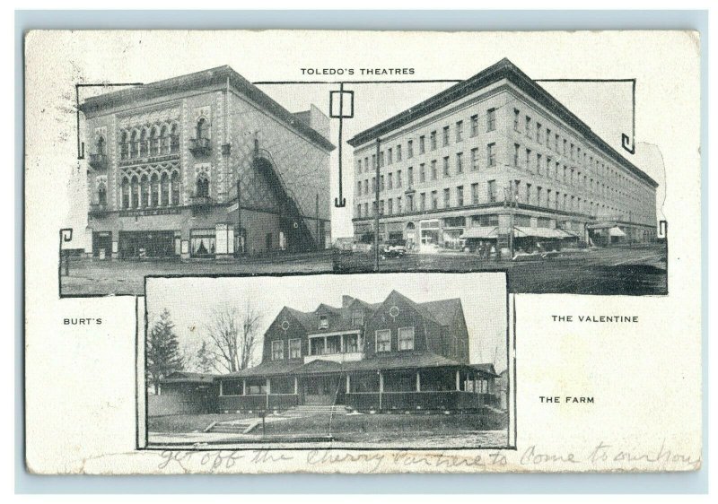 c. 1910 Toledo Burt's The Valentines The Farm, OH. Postcard P15 