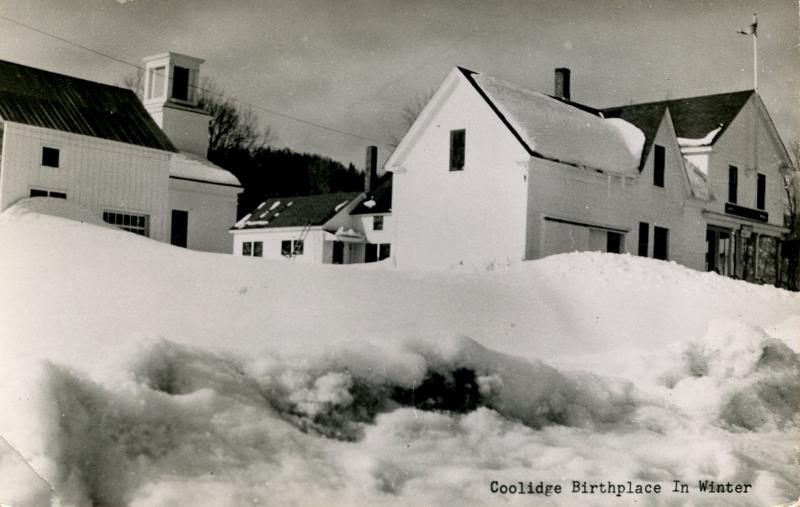 VT - Plymouth. President Coolidge Birthplace in Winter    *RPPC