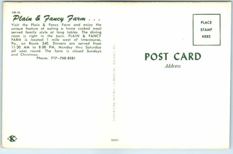 M-2666 Plain & Fancy Farm Intercourse Pennsylvania