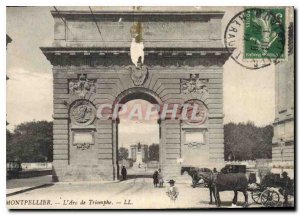 Old Postcard MONTPELLIER The Arch of Triumph