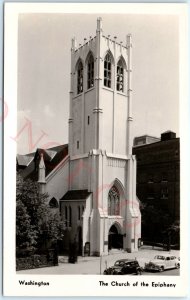 c1940s Washington DC RPPC Church of the Epiphany Real Photo Advertising PC A100