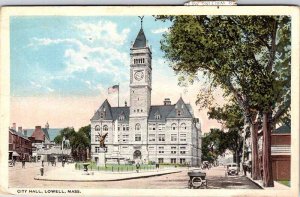 Postcard BUILDING SCENE Lowell Massachusetts MA AK4959