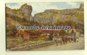 ar0244 - Cheddar Village and Lion Rock, *1591 - Artist A.R.Quinton - postcard