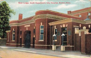 Boston MA Gage Lodge South Department City Hospital Postcard