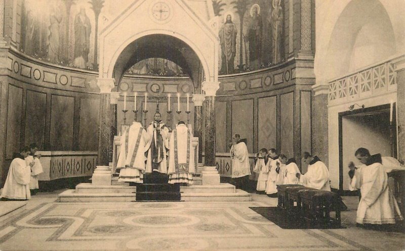 Belgium St. Andrew's Abbey Lophem Loppem Bruges PAX CHRISTI Priests Solemn Mass