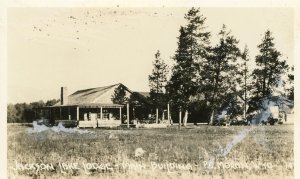 Postcard RPPC View of Jackson Lodge Main Building, Moran, WY.       aa6