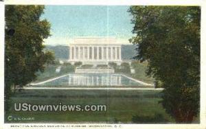 Lincoln Memorial Washington DC DC Writing On Back