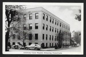 Armstrong County Hospital Kittanning PA Unused c1920s