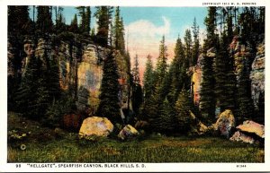 South Dakota Black Hills Spearfish Canyon Hellgate Curteich