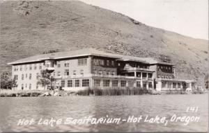 Hot Lake Sanitorium Hot Lake Oregon OR Union County RPPC Postcard E18