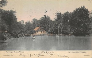 Cincinnati Ohio 1907 Hand Colored Postcard Picturesque Burnett Woods