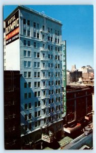 SAN FRANCISCO, CA California ~ Roadside OLYMPIC HOTEL c1950s Cars Postcard